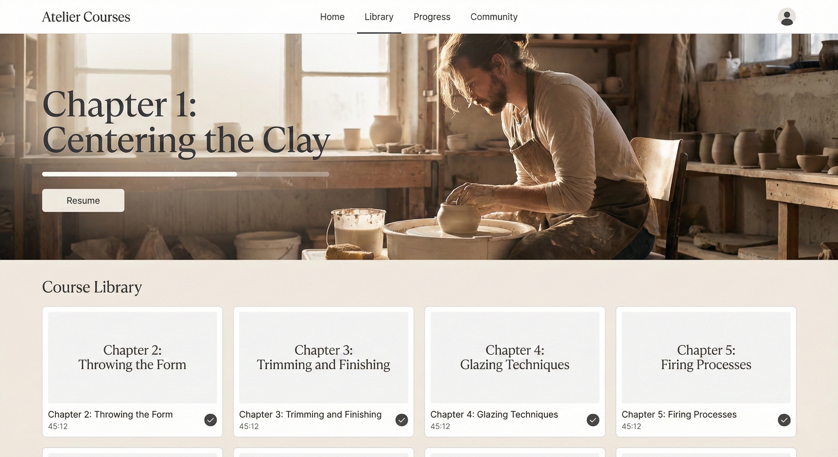 Desktop Dashboard View
